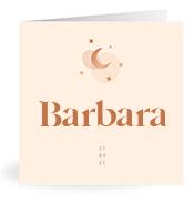 Geboortekaartje naam Barbara m1