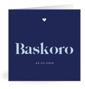 Geboortekaartje naam Baskoro j3