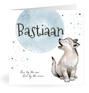 Geboortekaartje naam Bastiaan j4