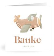Geboortekaartje naam Bauke j1