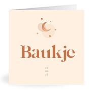 Geboortekaartje naam Baukje m1