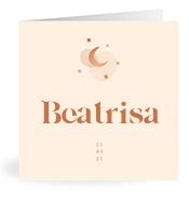 Geboortekaartje naam Beatrisa m1