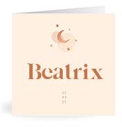 Geboortekaartje naam Beatrix m1