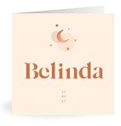 Geboortekaartje naam Belinda m1