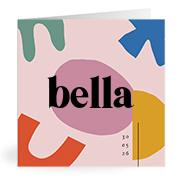 Geboortekaartje naam Bella m2