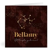 Geboortekaartje naam Bellamy u3