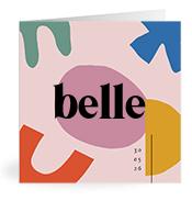 Geboortekaartje naam Belle m2
