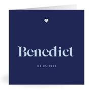 Geboortekaartje naam Benedict j3