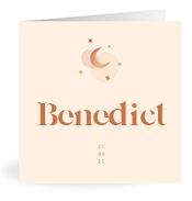 Geboortekaartje naam Benedict m1