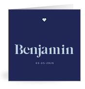 Geboortekaartje naam Benjamin j3