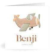 Geboortekaartje naam Benji j1