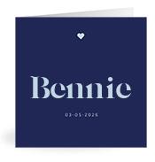 Geboortekaartje naam Bennie j3