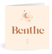 Geboortekaartje naam Benthe m1