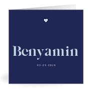 Geboortekaartje naam Benyamin j3