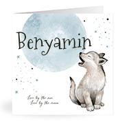 Geboortekaartje naam Benyamin j4