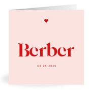 Geboortekaartje naam Berber m3
