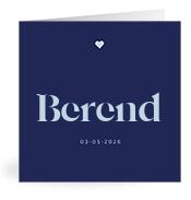Geboortekaartje naam Berend j3