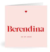 Geboortekaartje naam Berendina m3