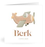 Geboortekaartje naam Berk j1