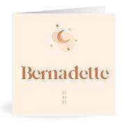 Geboortekaartje naam Bernadette m1