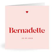 Geboortekaartje naam Bernadette m3