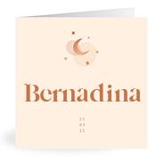 Geboortekaartje naam Bernadina m1