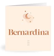Geboortekaartje naam Bernardina m1