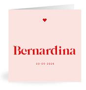Geboortekaartje naam Bernardina m3
