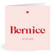 Geboortekaartje naam Bernice m3