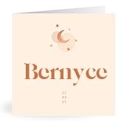 Geboortekaartje naam Bernyce m1