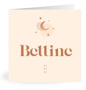 Geboortekaartje naam Bettine m1