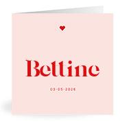 Geboortekaartje naam Bettine m3
