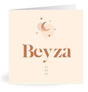 Geboortekaartje naam Beyza m1
