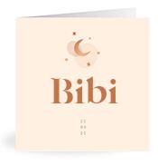 Geboortekaartje naam Bibi m1