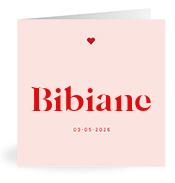 Geboortekaartje naam Bibiane m3