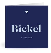 Geboortekaartje naam Bickel j3