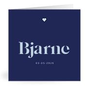 Geboortekaartje naam Bjarne j3