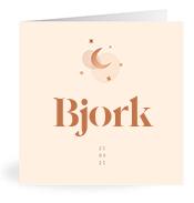 Geboortekaartje naam Bjork m1