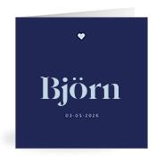 Geboortekaartje naam Björn j3