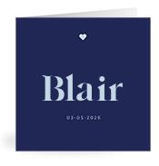 Geboortekaartje naam Blair j3