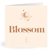 Geboortekaartje naam Blossom m1