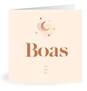 Geboortekaartje naam Boas m1