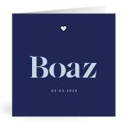 Geboortekaartje naam Boaz j3