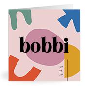Geboortekaartje naam Bobbi m2