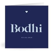 Geboortekaartje naam Bodhi j3