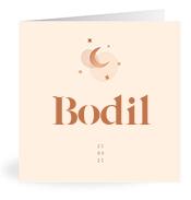 Geboortekaartje naam Bodil m1