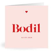 Geboortekaartje naam Bodil m3