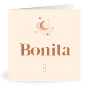 Geboortekaartje naam Bonita m1