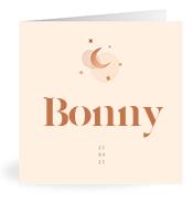 Geboortekaartje naam Bonny m1