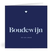 Geboortekaartje naam Boudewijn j3